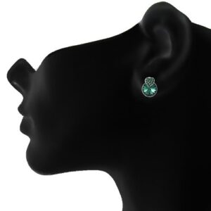 Green-Stud-Earrings-for-Women