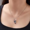 Italian-Designer-Platinum-Plated-Crystal-Butterfly-Earrings-Chain-Pendant-Necklace-Combo-Jewellery-Set
