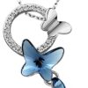 Italian-Designer-Platinum-Plated-Crystal-Butterfly-Earrings-Chain-Pendant-Necklace-Combo-Jewellery-Set