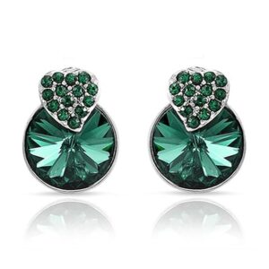 Green-Stud-Earrings-for-Women