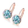 Earrings-For-Women-&-Girls|-Fashion-Blue-Crystal-Stone-Radiant-Clip-On-Drop-Earring