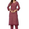 Women's-Cotton- Printed-Straight-Kurta