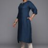 Women's-Rayon-Embroidered-Straight-Kurta