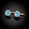 Earrings-For-Women-&-Girls|-Fashion-Blue-Crystal-Stone-Radiant-Clip-On-Drop-Earring