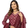 Women's-Cotton- Printed-Straight-Kurta