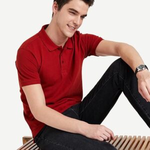 Solid-Cotton-Rich-Polo-T-Shirt|-Collar-Tshirts|-Half-Sleeves|-Plain-Regular-Fit